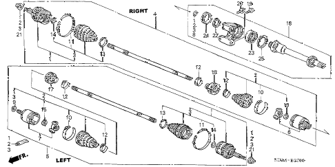 2006 accord EXL 4 DOOR 5MT DRIVESHAFT (L4) (MT) diagram 2006 accord EXL 4 DOOR 5MT DRIVESHAFT (L4) (MT) diagram