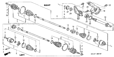 2006 accord EX(V6 NAVI) 4 DOOR 6MT DRIVESHAFT (V6) diagram 2006 accord EX(V6 NAVI) 4 DOOR 6MT DRIVESHAFT (V6) diagram