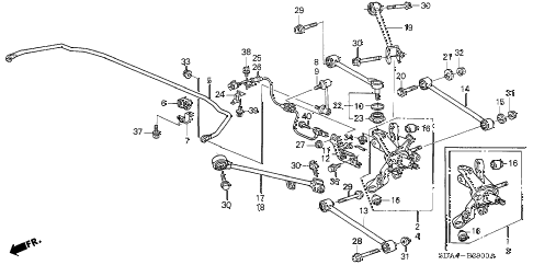 2004 accord LX 4 DOOR 5MT REAR LOWER ARM diagram 2004 accord LX 4 DOOR 5MT REAR LOWER ARM diagram