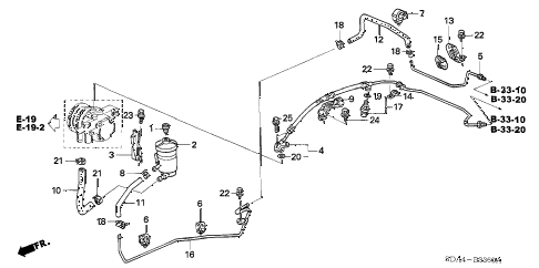 2006 accord SE 4 DOOR 5MT P.S. LINES (L4) diagram 2006 accord SE 4 DOOR 5MT P.S. LINES (L4) diagram