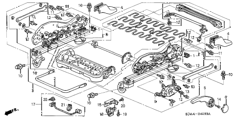 2006 accord SE 4 DOOR 5MT FRONT SEAT COMPONENTS (L.) (MANUAL HEIGHT) diagram 2006 accord SE 4 DOOR 5MT FRONT SEAT COMPONENTS (L.) (MANUAL HEIGHT) diagram