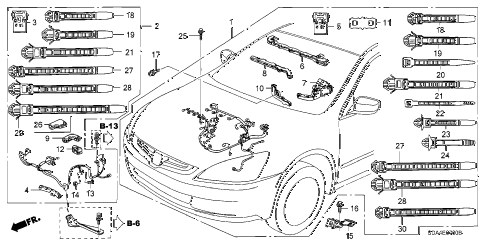 2003 accord LX 4 DOOR 5MT ENGINE WIRE HARNESS (L4) diagram 2003 accord LX 4 DOOR 5MT ENGINE WIRE HARNESS (L4) diagram