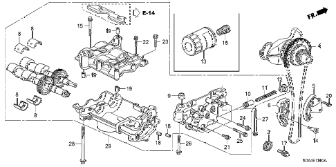 2006 accord EX 4 DOOR 5MT OIL PUMP (L4) diagram 2006 accord EX 4 DOOR 5MT OIL PUMP (L4) diagram