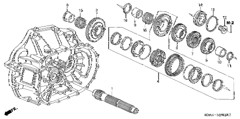 2006 accord SE 4 DOOR 5MT MT COUNTERSHAFT (L4) (KA) diagram 2006 accord SE 4 DOOR 5MT MT COUNTERSHAFT (L4) (KA) diagram
