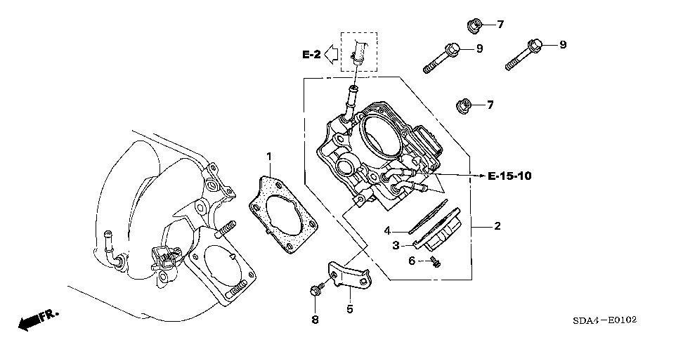 2006 Honda accord body parts #5