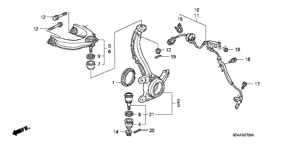 2007 Honda accord parts list #7