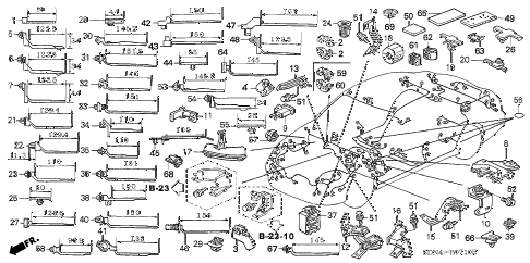 2005 accord LX 2 DOOR 5MT HARNESS BAND - BRACKET diagram 2005 accord LX 2 DOOR 5MT HARNESS BAND - BRACKET diagram