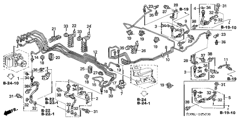2005 accord SE 2 DOOR 5MT BRAKE LINES (ABS) diagram 2005 accord SE 2 DOOR 5MT BRAKE LINES (ABS) diagram