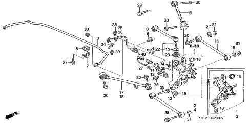 2004 accord EX 2 DOOR 5MT REAR LOWER ARM diagram 2004 accord EX 2 DOOR 5MT REAR LOWER ARM diagram