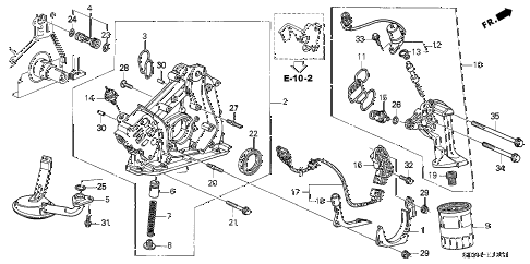 2005 accord EX(V6 NAVI) 2 DOOR 6MT OIL PUMP (V6) diagram 2005 accord EX(V6 NAVI) 2 DOOR 6MT OIL PUMP (V6) diagram