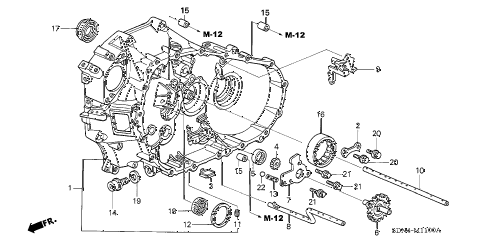 2004 accord EX(V6) 2 DOOR 6MT MT CLUTCH CASE (V6) diagram 2004 accord EX(V6) 2 DOOR 6MT MT CLUTCH CASE (V6) diagram