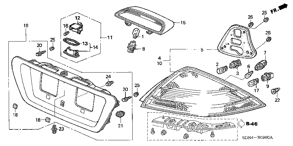 2003 Honda accord parts list #5