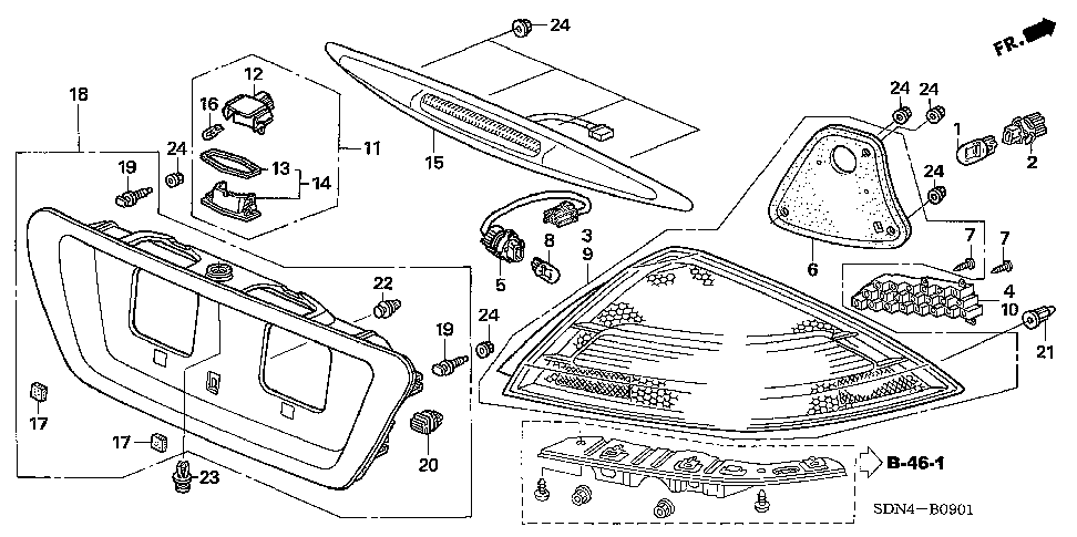 2006 Honda accord parts list #4