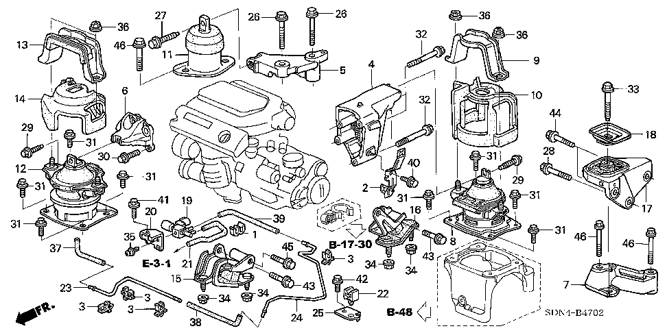 2003 Honda accord v6 engine diagram #1