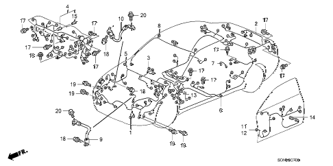 2007 accord EX 2 DOOR 5MT WIRE HARNESS diagram 2007 accord EX 2 DOOR 5MT WIRE HARNESS diagram