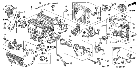 2007 accord EX 2 DOOR 5MT HEATER UNIT diagram 2007 accord EX 2 DOOR 5MT HEATER UNIT diagram