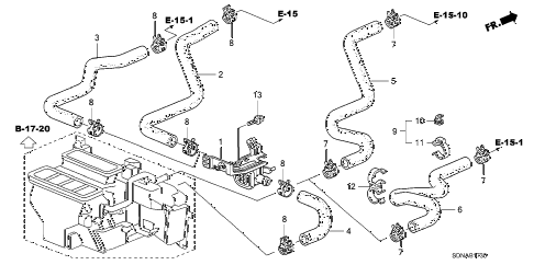 2007 accord EXV6 2 DOOR 6MT WATER VALVE diagram 2007 accord EXV6 2 DOOR 6MT WATER VALVE diagram