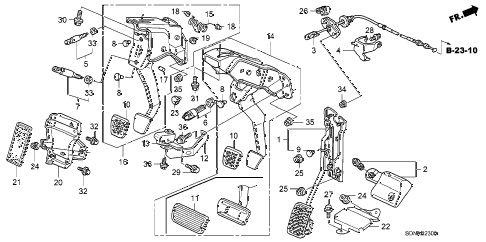 2007 accord LX 2 DOOR 5MT PEDAL diagram 2007 accord LX 2 DOOR 5MT PEDAL diagram