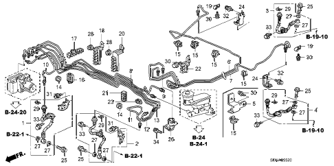 2007 accord EXV6(NAVI) 2 DOOR 6MT BRAKE LINES (VSA) diagram 2007 accord EXV6(NAVI) 2 DOOR 6MT BRAKE LINES (VSA) diagram