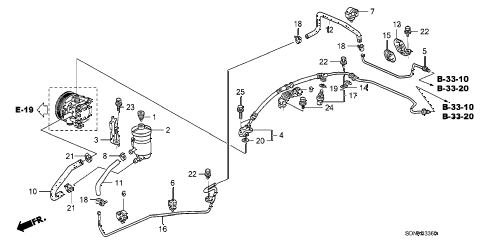 2007 accord EX 2 DOOR 5MT P.S. LINES (L4) diagram 2007 accord EX 2 DOOR 5MT P.S. LINES (L4) diagram