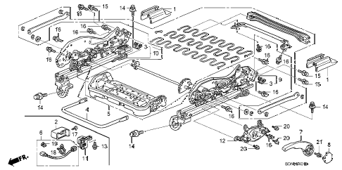 2007 accord LX 2 DOOR 5MT FRONT SEAT COMPONENTS (L.) (MANUAL HEIGHT) diagram 2007 accord LX 2 DOOR 5MT FRONT SEAT COMPONENTS (L.) (MANUAL HEIGHT) diagram