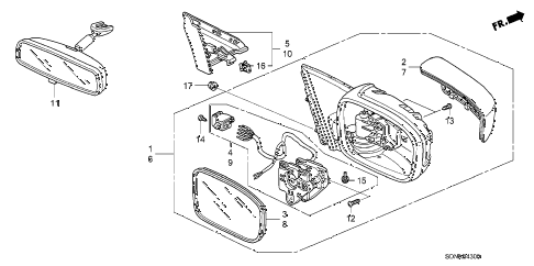 2007 accord LX 2 DOOR 5MT MIRROR diagram 2007 accord LX 2 DOOR 5MT MIRROR diagram