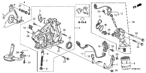 2007 accord EXV6(NAVI) 2 DOOR 6MT OIL PUMP (V6) diagram 2007 accord EXV6(NAVI) 2 DOOR 6MT OIL PUMP (V6) diagram