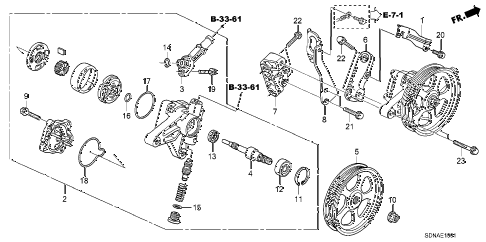 2007 accord EXV6 2 DOOR 6MT P.S. PUMP - BRACKET (V6) diagram 2007 accord EXV6 2 DOOR 6MT P.S. PUMP - BRACKET (V6) diagram