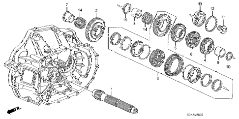 2007 accord EXL(NAVI) 2 DOOR 5MT MT COUNTERSHAFT (KA/KL) (L4) diagram 2007 accord EXL(NAVI) 2 DOOR 5MT MT COUNTERSHAFT (KA/KL) (L4) diagram