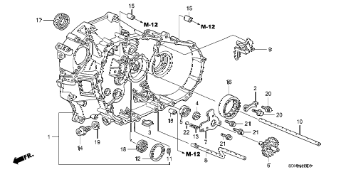 2007 accord EXV6 2 DOOR 6MT MT CLUTCH CASE (V6) diagram 2007 accord EXV6 2 DOOR 6MT MT CLUTCH CASE (V6) diagram