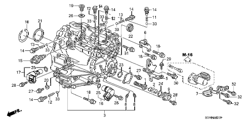 2007 accord EXV6 2 DOOR 6MT MT TRANSMISSION CASE (V6) diagram 2007 accord EXV6 2 DOOR 6MT MT TRANSMISSION CASE (V6) diagram