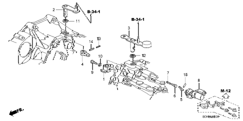 2007 accord EXV6 2 DOOR 6MT MT SHIFT ARM (V6) diagram 2007 accord EXV6 2 DOOR 6MT MT SHIFT ARM (V6) diagram