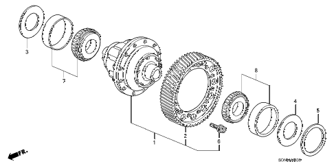 2007 accord EXV6 2 DOOR 6MT MT DIFFERENTIAL (V6) diagram 2007 accord EXV6 2 DOOR 6MT MT DIFFERENTIAL (V6) diagram