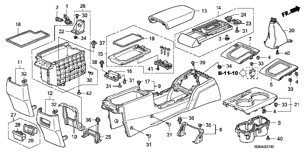 2007 Honda accord parts list #2