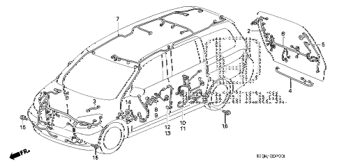 2005 Honda odyssey wiring harness #3