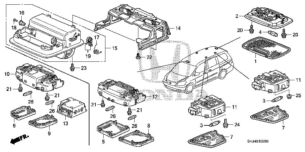 2006 Honda odyssey interior parts #2