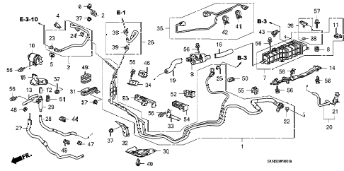 2007 fit SPORT 5 DOOR 5MT FUEL PIPE diagram 2007 fit SPORT 5 DOOR 5MT FUEL PIPE diagram