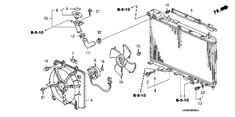 2007 fit SPORT 5 DOOR 5MT RADIATOR (TOYO) diagram 2007 fit SPORT 5 DOOR 5MT RADIATOR (TOYO) diagram