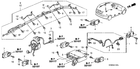 2007 fit SPORT 5 DOOR 5MT SRS UNIT diagram 2007 fit SPORT 5 DOOR 5MT SRS UNIT diagram