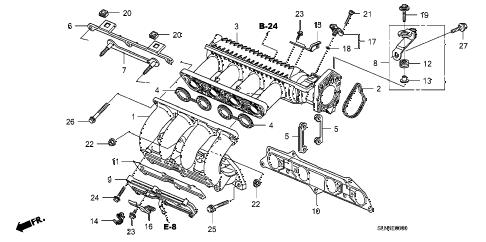 2007 fit SPORT 5 DOOR 5MT INTAKE MANIFOLD diagram 2007 fit SPORT 5 DOOR 5MT INTAKE MANIFOLD diagram
