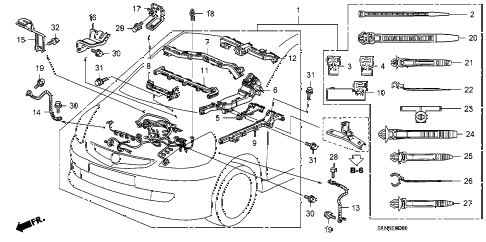 2007 fit SPORT 5 DOOR 5MT ENGINE WIRE HARNESS diagram 2007 fit SPORT 5 DOOR 5MT ENGINE WIRE HARNESS diagram