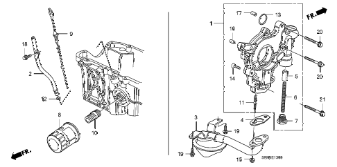 2008 fit BASE 5 DOOR 5MT OIL PUMP - OIL STRAINER diagram 2008 fit BASE 5 DOOR 5MT OIL PUMP - OIL STRAINER diagram