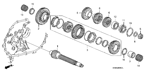 2007 fit SPORT 5 DOOR 5MT MT COUNTERSHAFT diagram 2007 fit SPORT 5 DOOR 5MT MT COUNTERSHAFT diagram