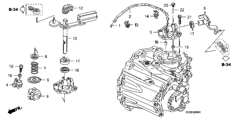 2008 fit BASE 5 DOOR 5MT MT SHIFT LEVER - SHIFT ARM diagram 2008 fit BASE 5 DOOR 5MT MT SHIFT LEVER - SHIFT ARM diagram