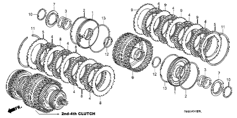 2006 civic EX(NAV) 4 DOOR 5AT CLUTCH (2ND-4TH) diagram 2006 civic EX(NAV) 4 DOOR 5AT CLUTCH (2ND-4TH) diagram