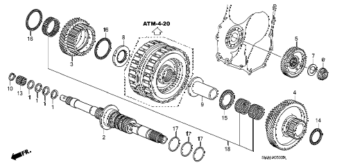 2006 civic EX(NAV) 4 DOOR 5AT MAINSHAFT diagram 2006 civic EX(NAV) 4 DOOR 5AT MAINSHAFT diagram