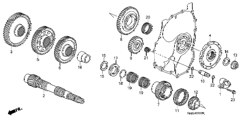 2007 civic DX 4 DOOR 5AT COUNTERSHAFT diagram 2007 civic DX 4 DOOR 5AT COUNTERSHAFT diagram