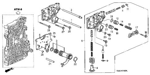 2007 civic EX 4 DOOR 5AT REGULATOR BODY diagram 2007 civic EX 4 DOOR 5AT REGULATOR BODY diagram