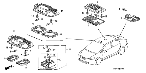 2006 civic EX(NAV) 4 DOOR 5AT INTERIOR LIGHT diagram 2006 civic EX(NAV) 4 DOOR 5AT INTERIOR LIGHT diagram
