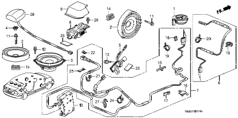 2007 civic EX(NAV) 4 DOOR 5AT ANTENNA - SPEAKER (2) diagram 2007 civic EX(NAV) 4 DOOR 5AT ANTENNA - SPEAKER (2) diagram